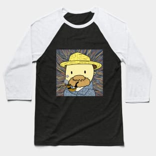 Kawaii Van Gogh Self Portrait Baseball T-Shirt